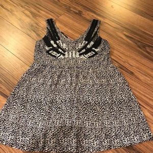 Beaded/ printed dress